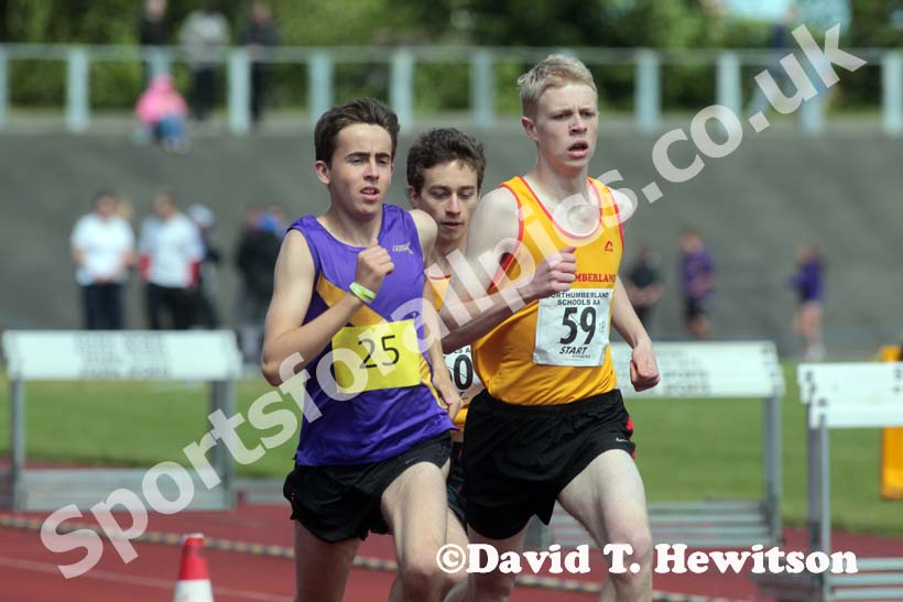 800 metres at the Annual Inter-Counties Schools, Cleveland v Cumbria v Durham v Northumberland at Claireville Stadium, Middlesbrough